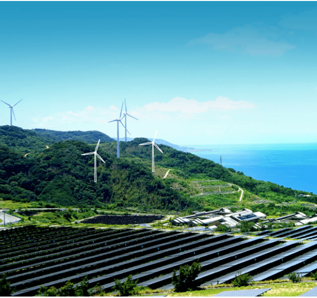 Wind, solar & integrated energy storage project