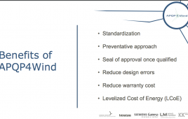 Benefits of APQP4Wind chart