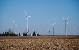 Wind farm in Iowa