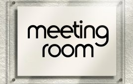 Meeting room sign