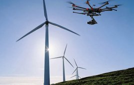 Wind-turbine with drone