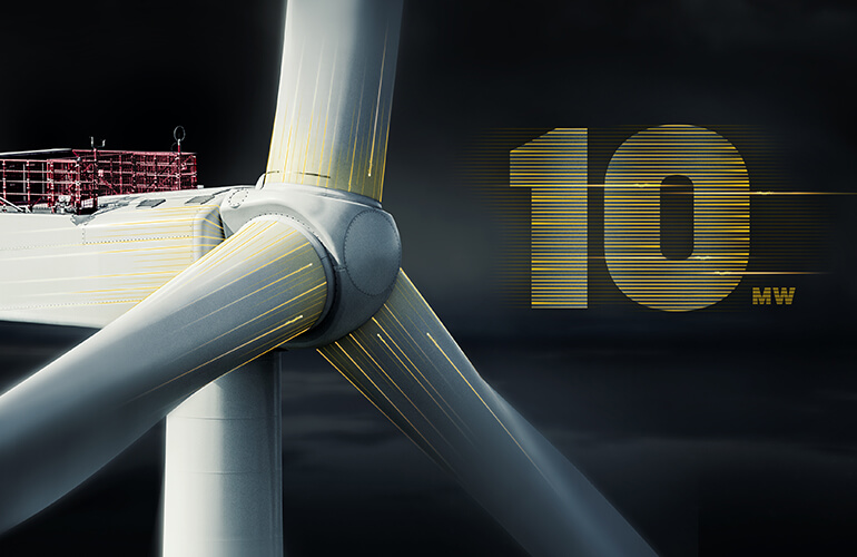 With more than 100 V164 turbines already installed in the UK and Germany, MHI Vestas has been able to leverage technological learnings and incremental innovations to push the boundaries of its flexible platform from 8 MW now up to 10 MW.