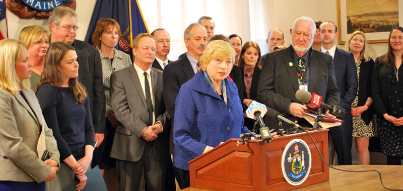 The introduction of the legislation drew praise from the Maine Conservation Voters, Maine Renewable Energy Association, the Nature Conservancy in Maine, the Island Institute, Bigelow Laboratory for Ocean Sciences, the Margaret Chase Smith Policy Center, and the University of Maine’s Climate Change Institute. 