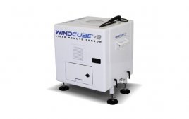 The WINDCUBE®v2 lidar remote sensor provides 200m vertical wind profiles on various possible locations, mapping wind speed and direction, turbulence, and wind shear.